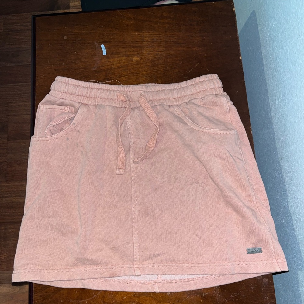 Roxy Light Pink Women’s Skirt with Pockets & String Tie